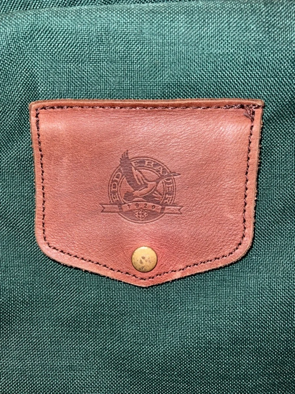Eddie Bauer Vintage Travel Foldable Garment Bag with Shoulder Strap Green